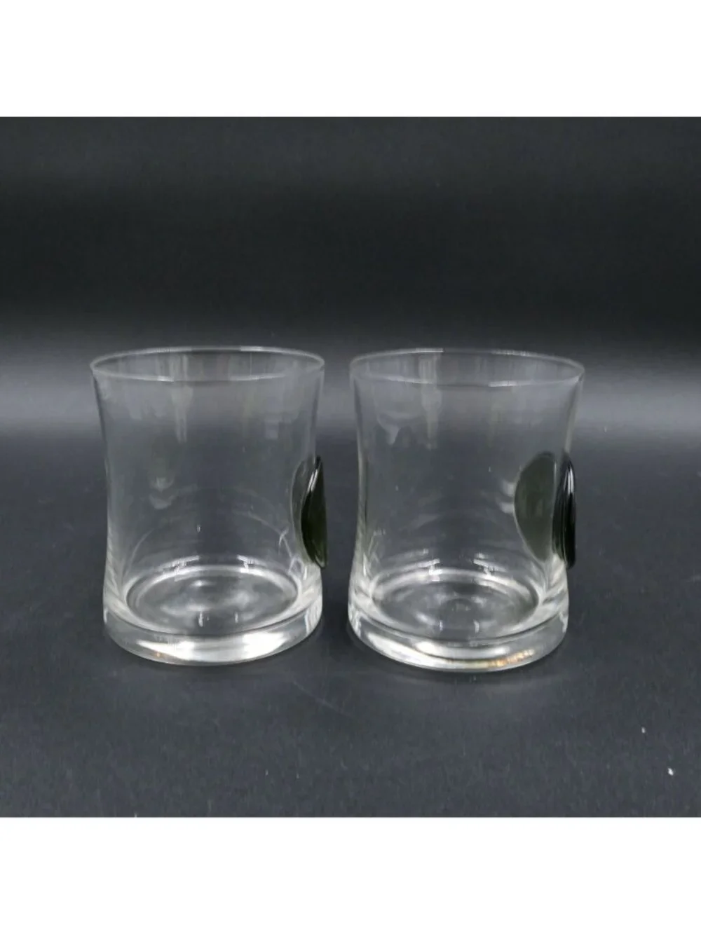 Lenox Whiskey Glasses Frosted Smoked Coin Turkey Eagle Seal Lowball Set of 2
